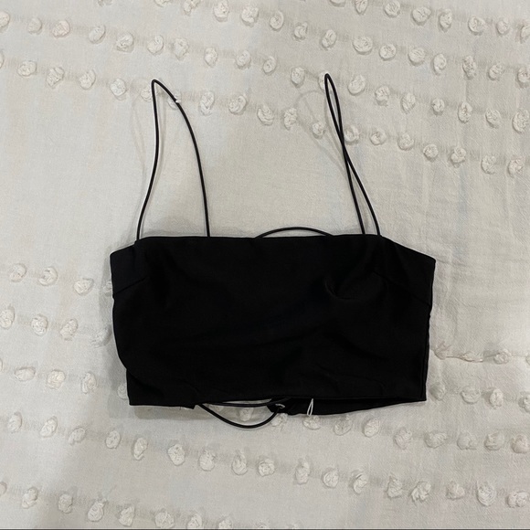 Tiger Mist Black Crop Top - Picture 1 of 5